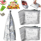 30 pcs Aluminum Foil Zip Lock Bag