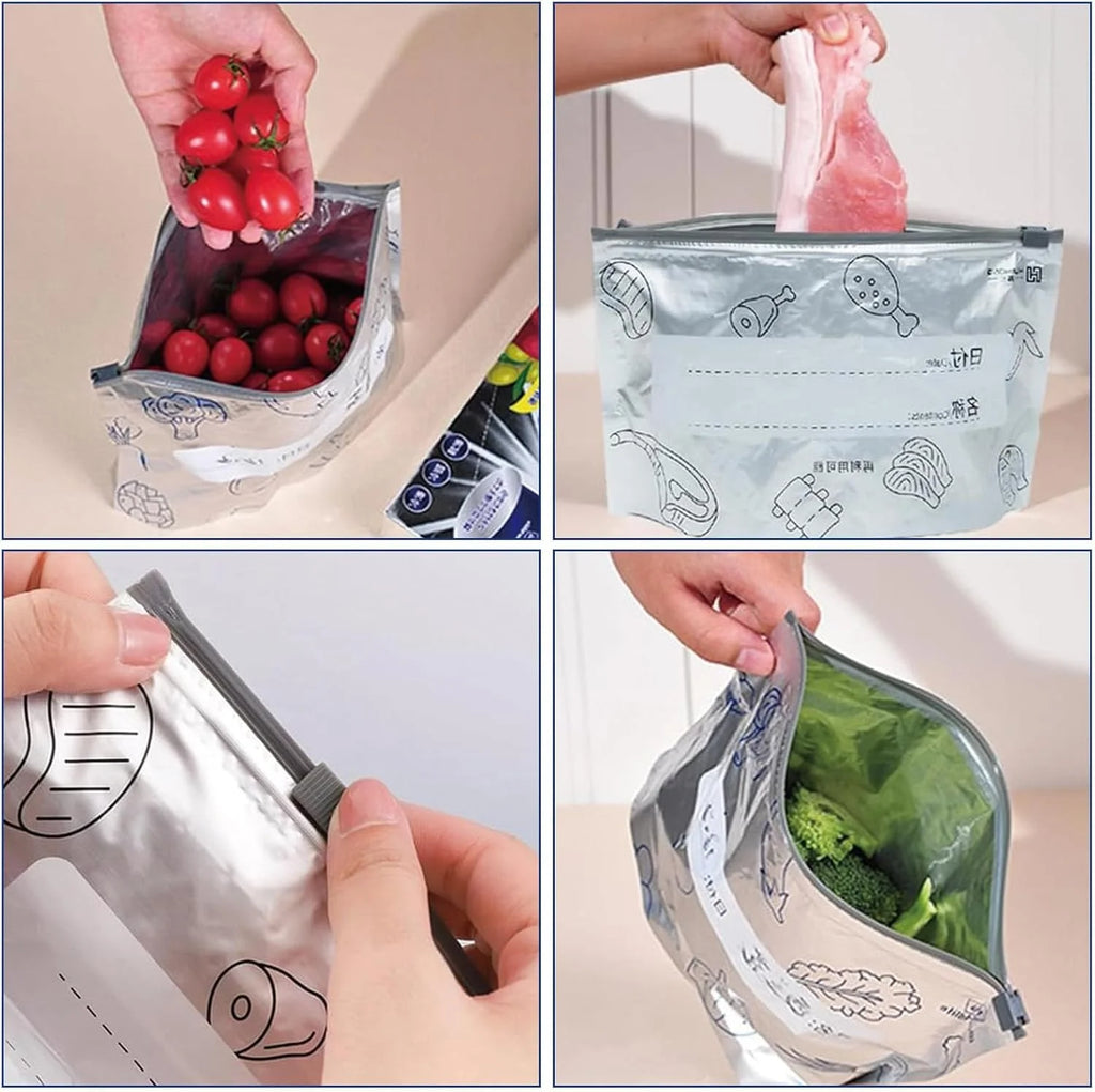 30 pcs Aluminum Foil Zip Lock Bag